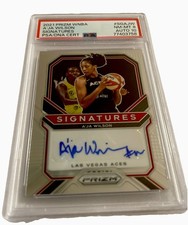 Panini WNBA Prizm, PSA/DNA  Cert. 77403758 A’JA  Wilson,  Las Vegas Aces,#SGA-JW