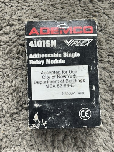 Ademco 4101SN V-Plex Addressable Single Relay Module 281513 | eBay