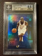 🏀DY 2021 UD SKYBOX METAL UNIVERSE CHAMPIONS PMG BLUE MICHAEL JORDAN /25 BGS 8.5