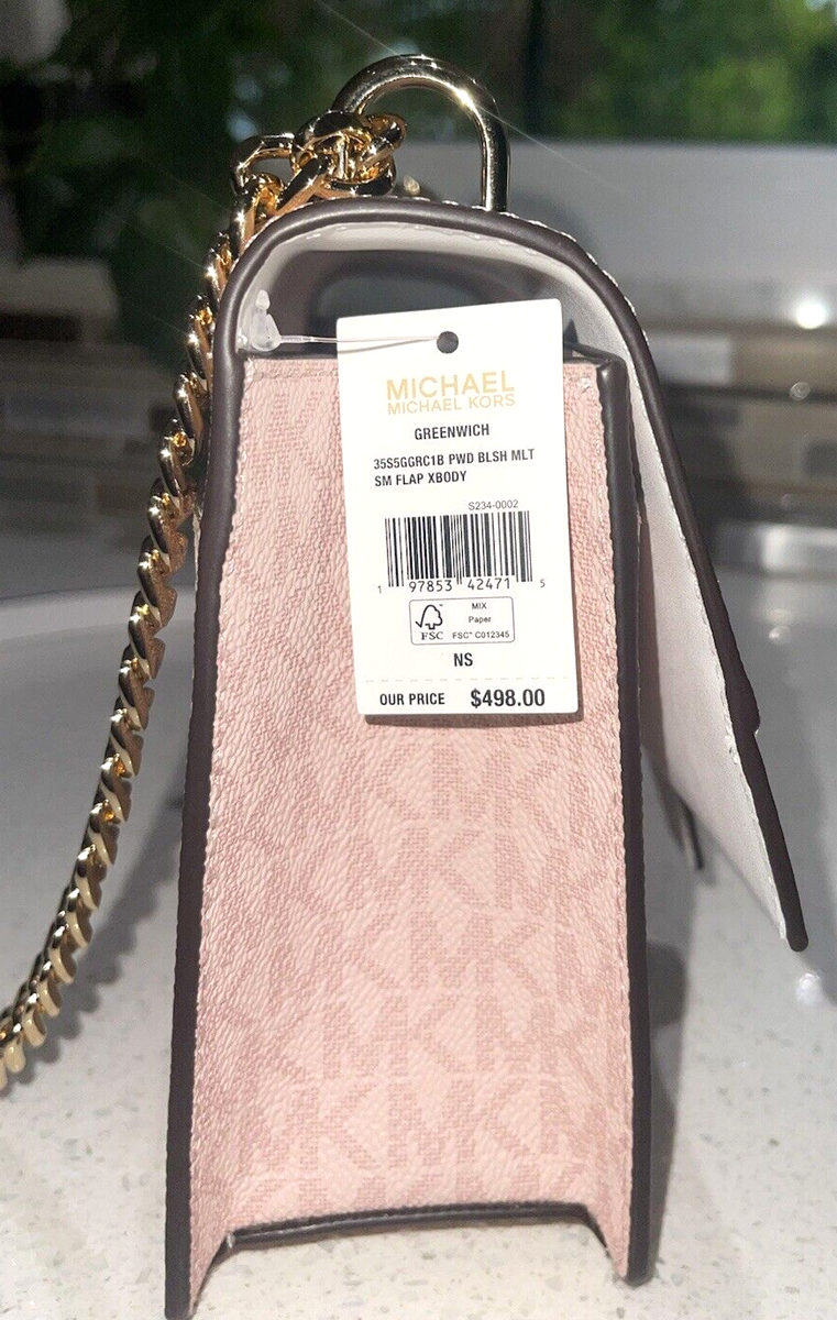 MICHAEL KORS GREENWICH SMALL FLAP CROSSBODY MK CHAIN BAG TOTE