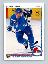 1990-91 Upper Deck Claude Loiselle Rookie Quebec Nordiques #338