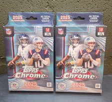 2025 Topps Chrome NFL Football Hanger Box Lot of 2 Brand New Sealed (2x Boxes)