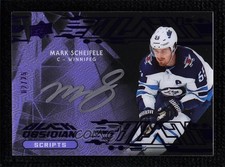 2019-20 SPx UD Black Obsidian Script Purple 2/25 Mark Scheifele #OS-MS Auto 0an5