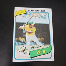 1980 Topps - Rickey Henderson #482 (RC) - OAKLAND A’S 