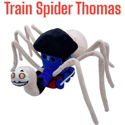 Train Spider Thomas Plush Doll Choo Choo Charles Horror Figure Stuffed Doll 36cm