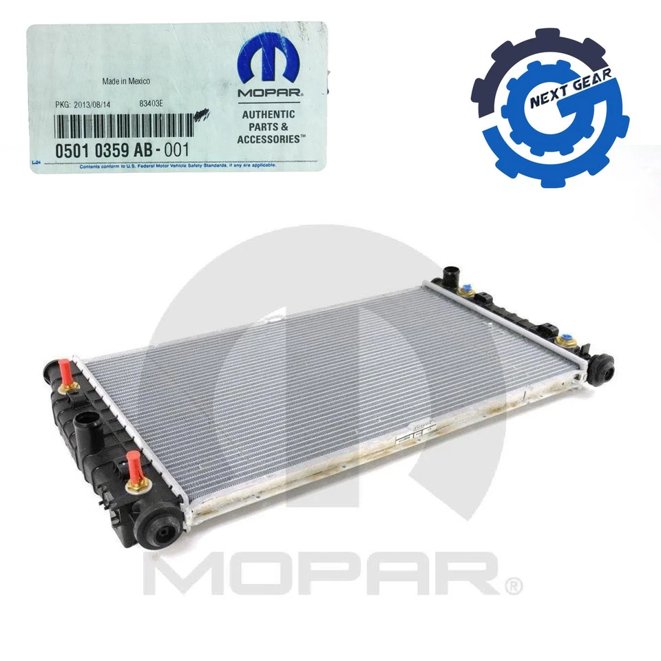 New OEM Mopar Radiator for 1998-2004 Chrysler Concorde Intrepid 05010359AB - Image 3 of 3