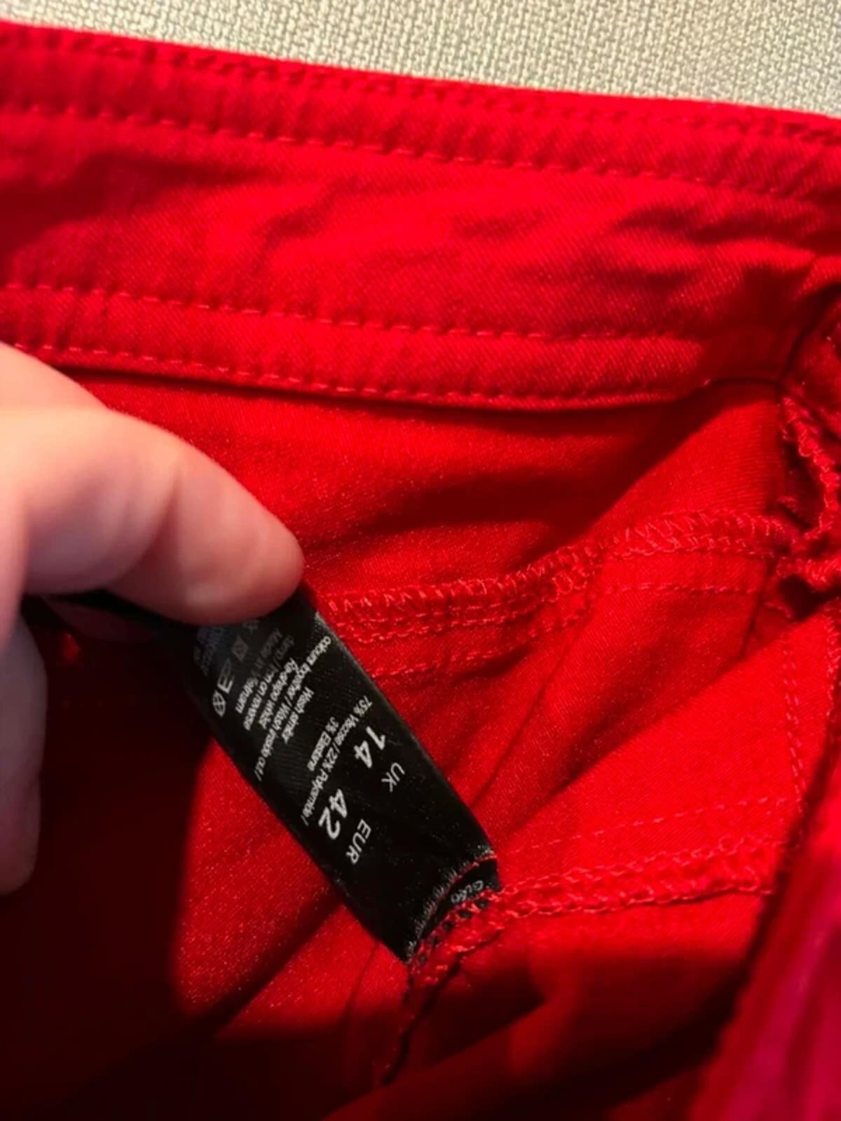 George vibrant cherry red trousers 14 image 3