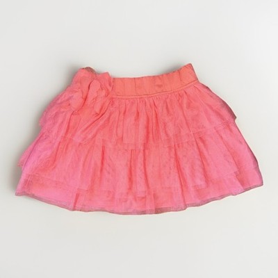 Terranova Women Sz S Tiered Ruffle Layered Short Skirt Coral Pink Vacation Party