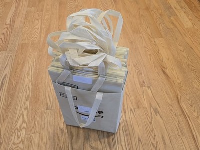 40 Pack Amazon Prime Reusable Grocery Bags Heavy Duty Large Totes Durable READ