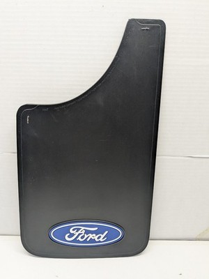 Ford Mud Flaps Oval Logo Easy Fit Mud Guard 11'' x 19  Plasticolor  Black