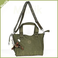 Genuine Kipling Amiel Crossbody Shoulder Bag Jaded Green Multi WEB, Keychain NEW