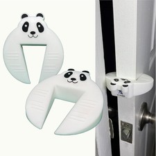 Door Pinch Guard Panda Door Slam Stopper 2 Pack Silicone Safety Stops