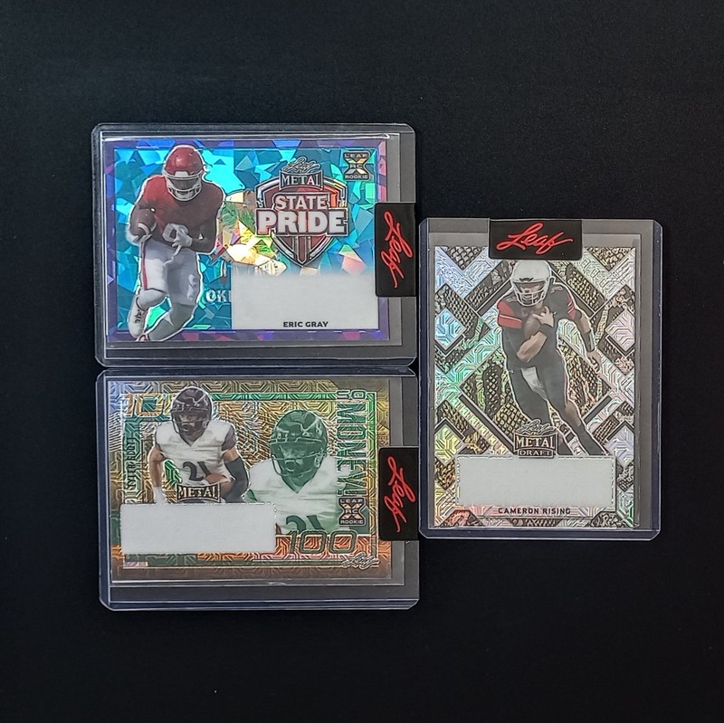 2024 Leaf Metal Unsigned Proof 1/1 Tyler Scott, Eric Gray & Cameron Rising 