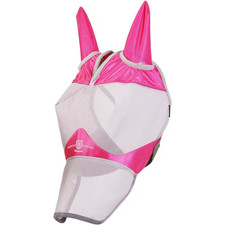 Full Face Horse Fly Mask UV Protection and Breathable Mask for Equine Use in Med