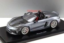 Spark 1/18 Porsche 718 982 Boxster Spyder RS 2024 Vanadium Grey Spark Porsche