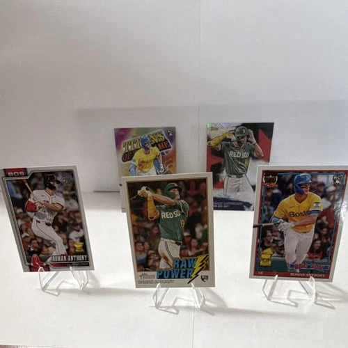 Topps 2025 MLB Rookie Card Lot Roman Anthony Boston Red Sox Heritage Titans (5)