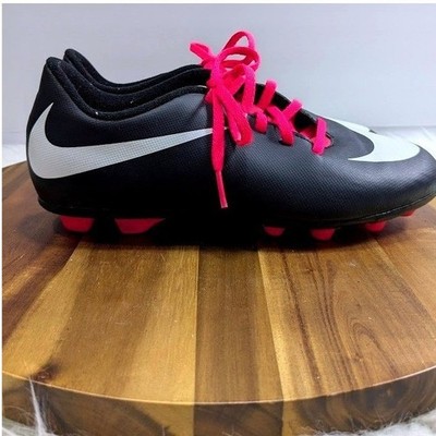 Nike Mercurial Victory V FG Youth Soccer Cleats 5Y Black Pink White 749906-016