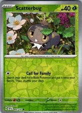 Scatterbug 005/191 Common Surging Sparks Pokemon Reverse Holo Near Mint