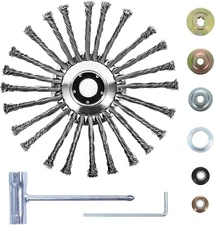 10 Inch Weed Eater Attachments, Steel Wire Weed Wacker Blade with Universal A...
