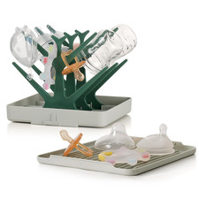 Portable Baby Bottle Drying Rack with Tray, Space Saving Bottle Drying Tree for