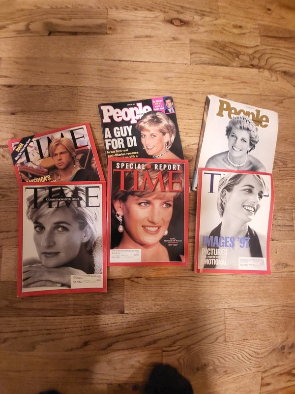 Princess Diana On Time and people magazine Lot Of 6