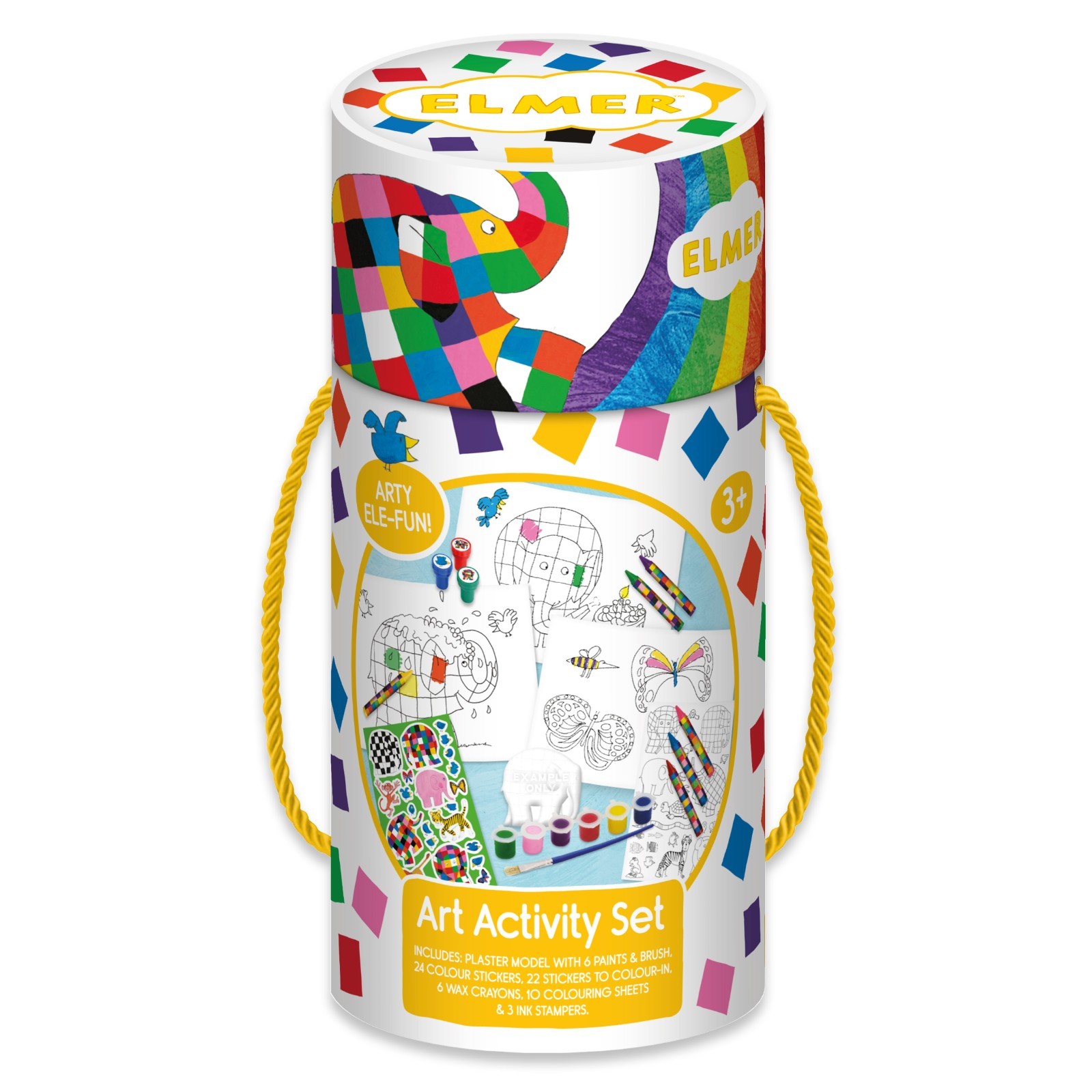 Elmer Children’s Art Activity Set | Paints, Crayons & Stickers