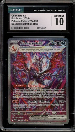 Pokemon Charizard ex Paldean Fates Special Illustration Rare #234 CGC 10