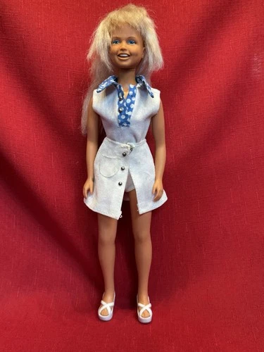 Vintage 1974 Kenner Dusty Doll With Outfits