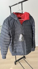 Pajar Reversible Puffer Jacket Men  s Medium M Gray / Red New with Tags