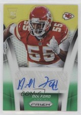 2014 Panini Prizm Rookie Neon Green & Yellow 7/60 Dee Ford #AR-DE Auto b6y