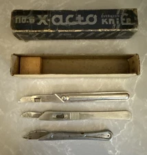 Early Vintage X-Acto Everkeen Knife Box No. 6 With Blade & Directions