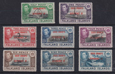 SOUTH ORKNEYS , 1944-5, C1/C8 TY 27/34 MH PART SET CV £19+