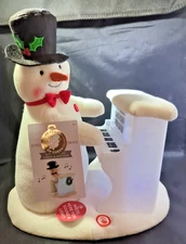 NWT Hallmark 2023 Sing-Along Showman Snowman Piano – 20th Anniversary – MINT