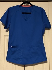 Med Couture Medium Royal Blue Woman’s Scrub Top