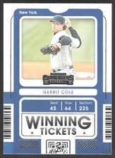 2021 Panini Contenders Winning Tickets Gerrit Cole New York Yankees #WT-GC