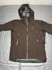 Arc'teryx Mens Beta AR Gore-Tex Pro Rain Jacket Size Large Brown