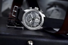 Aragon Caprice 44mm Swiss Quartz watch -  8040.N Movement Big Date Gray Dial