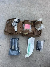 Elite First Aid Tan IFAK First Aid Kit w/ Medical Supplies Expired