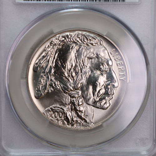 2001-D, American Buffalo., Silver Commemorative., CAC MS67., Store GMC071 - Picture 1 of 3