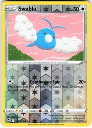 Swablu 142/195 Reverse Holo Common Silver Tempest Pokémon TCG