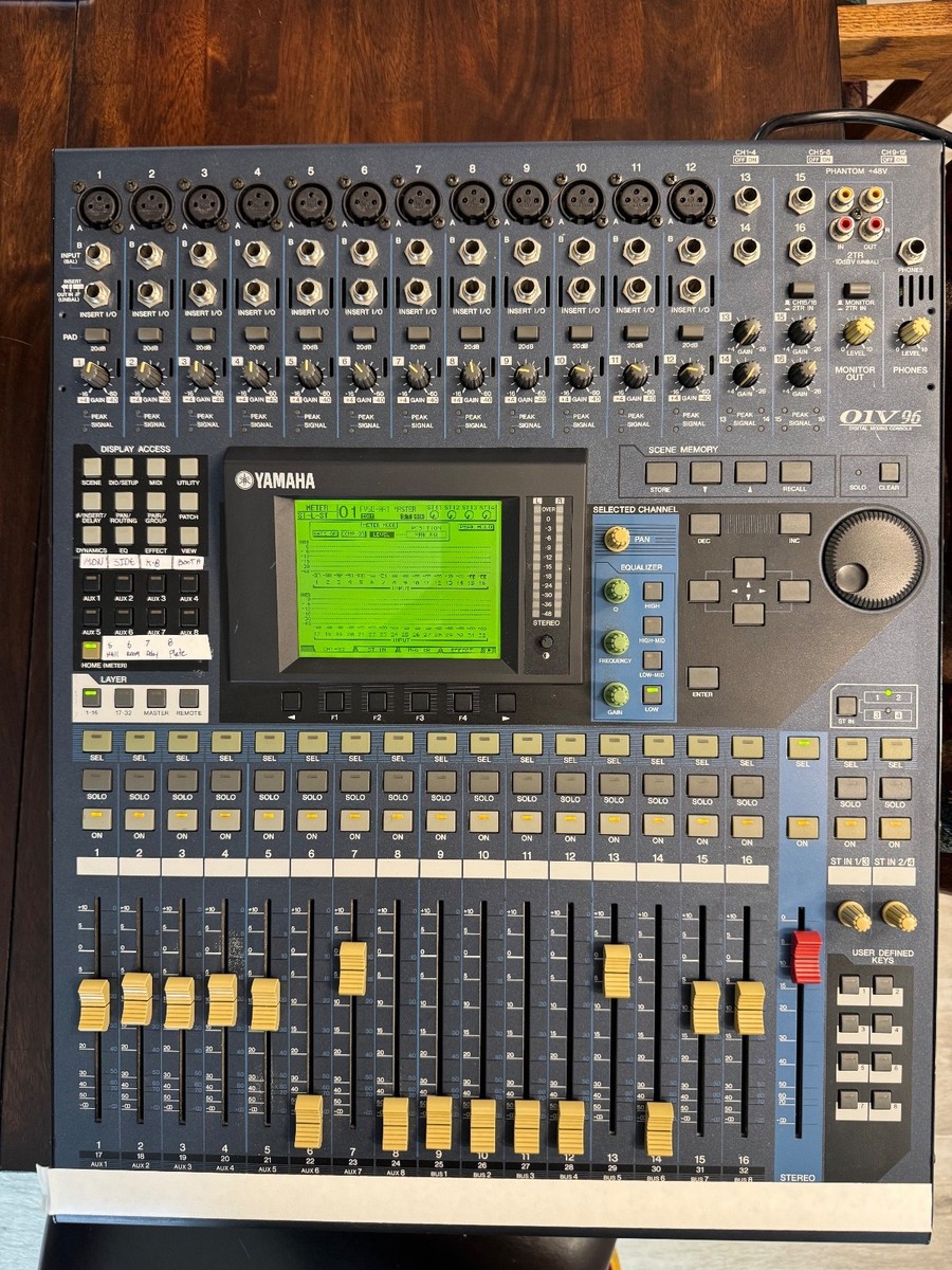 Yamaha 01V96 24-Bit/96k Digital Mixer w/ MY168AD96 - 8 channel