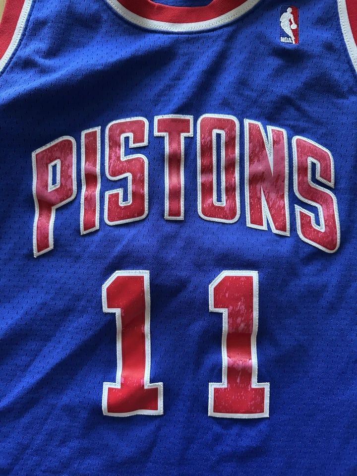Camiseta deportiva Mitchell And Ness 1988-1989 Isiah Thomas Detroit Pistons talla XL Swingman Foto 3 de 4