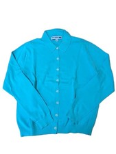 UNIQLO INES DE LA FRESSANGE Light Blue Cotton Cardigan with Collar
