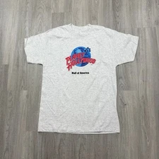 Vintage Planet Hollywood Mall of America Shirt Mens Large Gray 90s Graphic 1990s