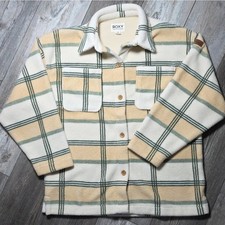 Roxy | Next Adventure Oversized Printed Button-Up Fleece Sherpa Shacket Md *NWOT