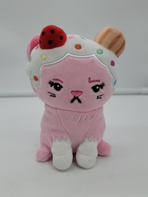 Moriah Elizabeth Dessert Series 2 Shelly Grumpy Ice Cream Cat Pink 6'' Plush Toy 