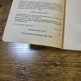 Blaster Master Worlds of Power #1 1990 Scholastic 1st Print F.X. Nine NES