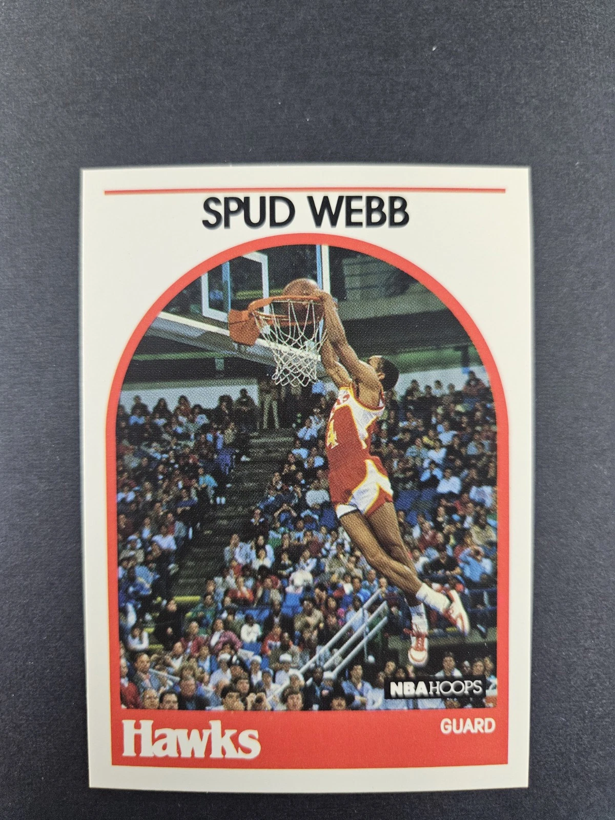 Spud Webb trading card