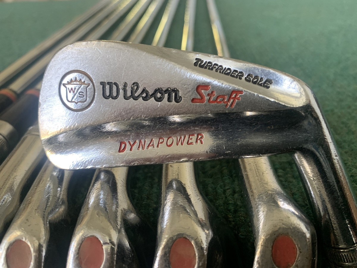 1962-63 Wilson Staff Dynapower Turfrider Sole Iron Set - RH, 2-PW