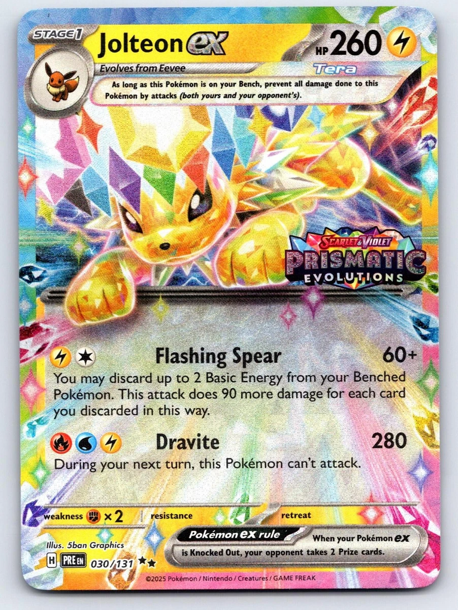 Jolteon ex Pokémon TCG Cards for sale | eBay